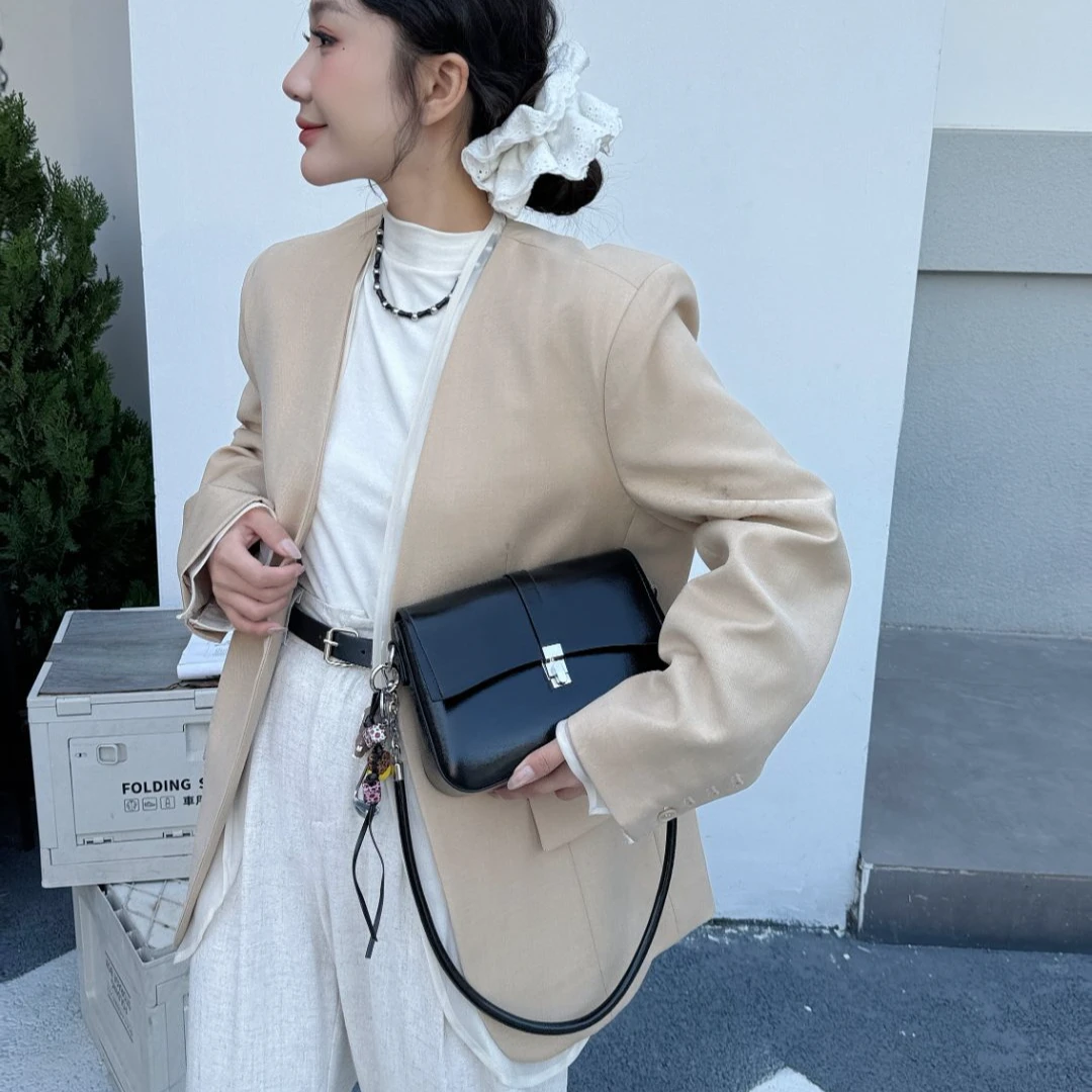 【YI CHEN】SKL-5516-黑色-高定轻奢时尚百搭潮流女士包包