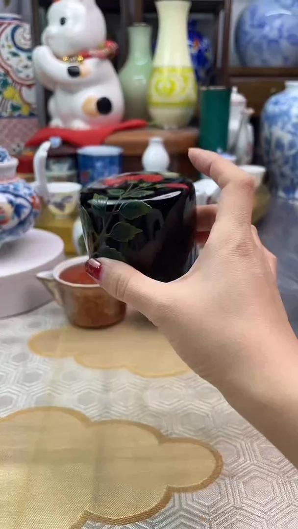 【闪购商品】盘琉球堆锦实木茶枣