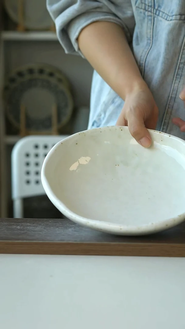 Dxc原野汉白沙拉盘21.5cm@4-22