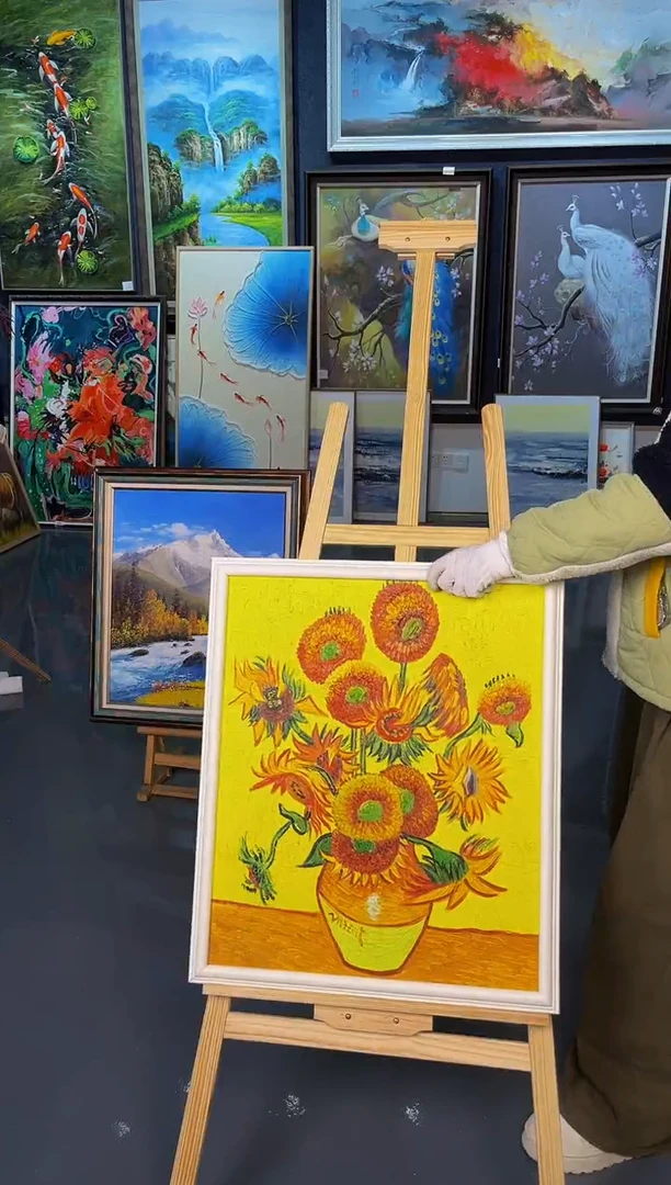 【闪购商品】油画57号 50*60 向日葵-手绘油画