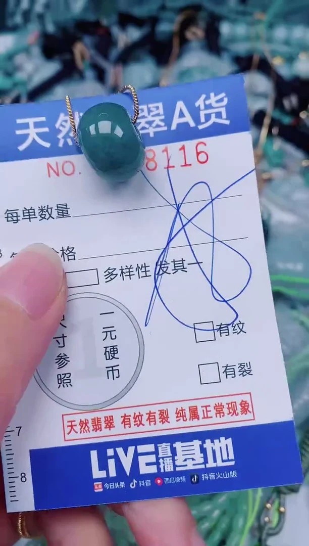 颈饰未镶嵌翡翠00008116