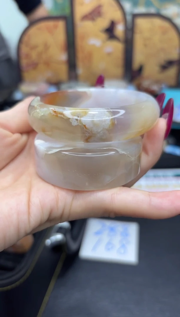 未镶嵌手镯石英质玉A65(59圈赠送镯心)