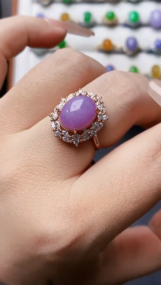 银S925镶嵌戒指翡翠1065