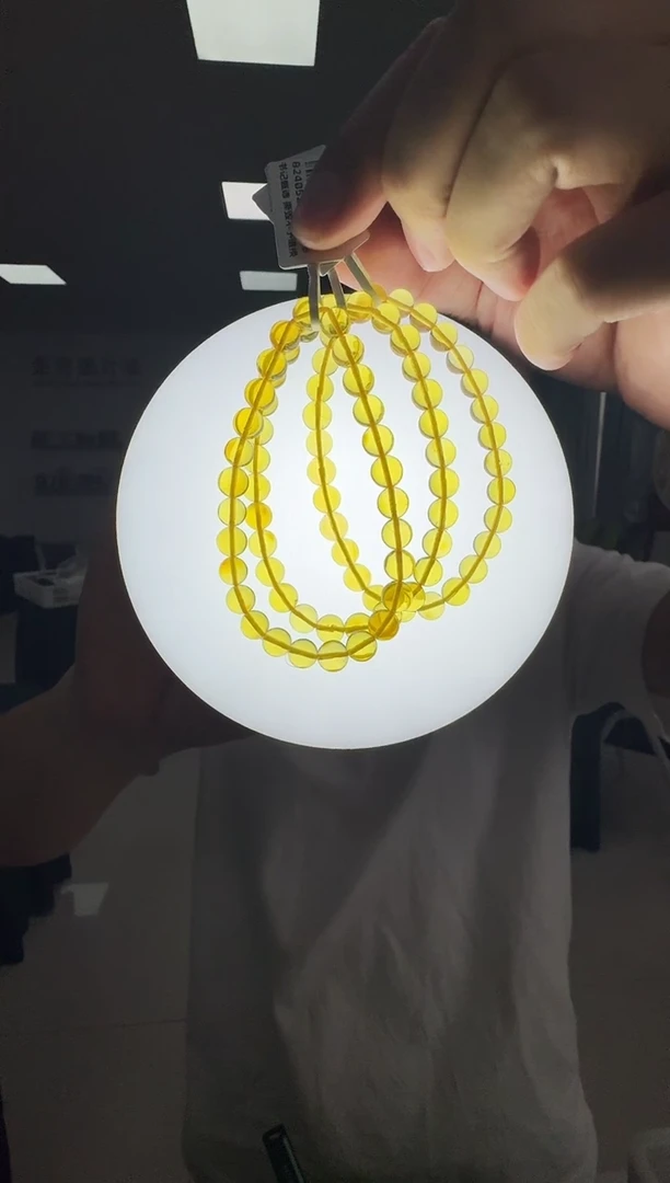 未镶嵌琥珀手链YW1590 约6mm 多样性发一件