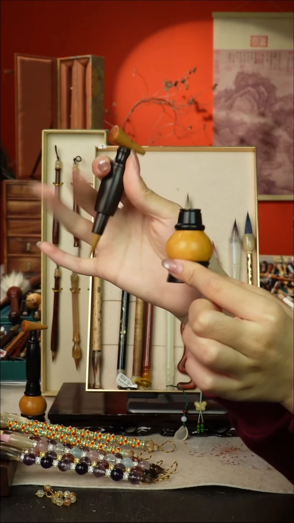 446号闪孤品高货毛笔链接 清水试笔 蘸墨不退