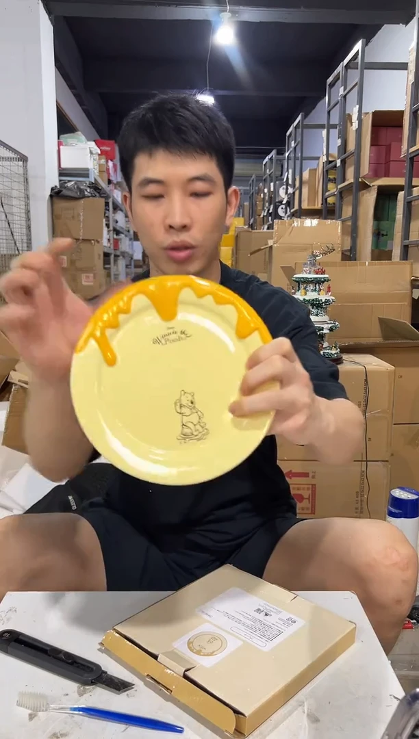 瓷片原盒维尼餐盘