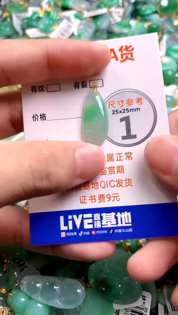 颈饰18K金镶嵌翡翠0969720015