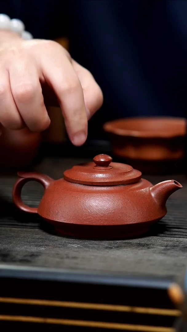 【闪购商品】紫砂茶壶全手重铁老朱泥玉础170cc