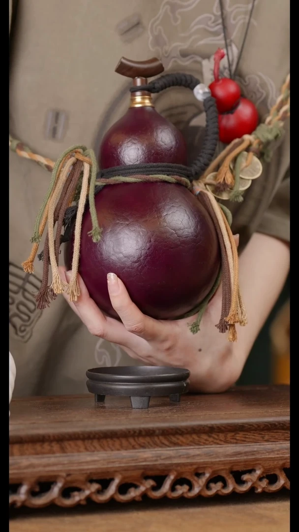 178号精品天然大漆酒葫芦一物一拍~