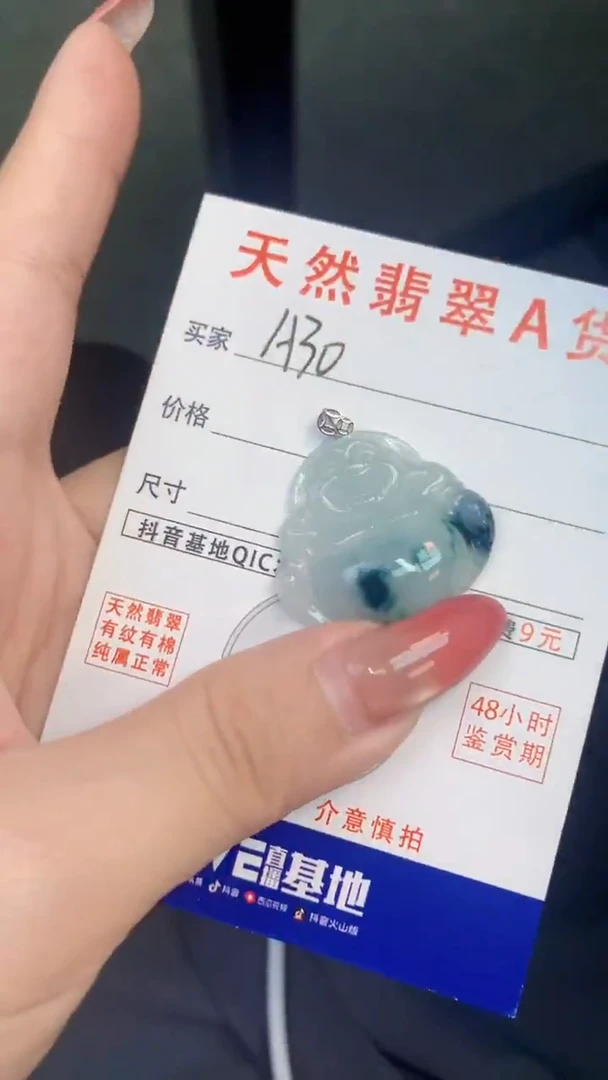 颈饰未镶嵌翡翠天然A货翡翠挂件