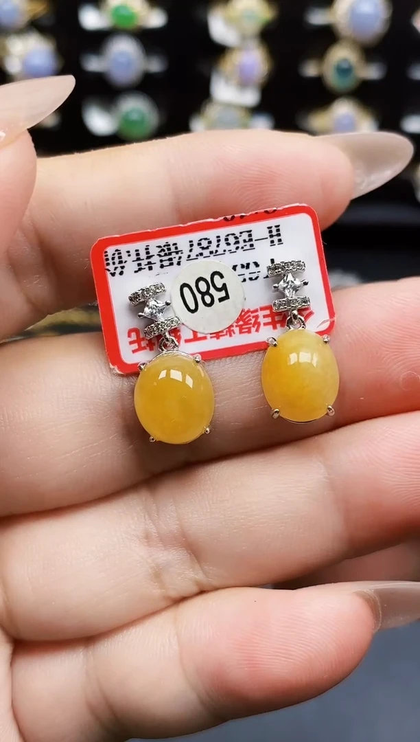 银S925镶嵌戒指翡翠5264