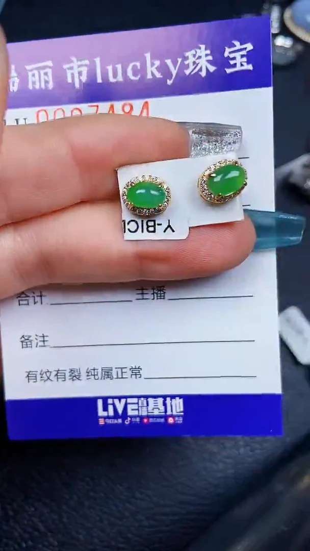 颈饰银S925镶嵌翡翠7484