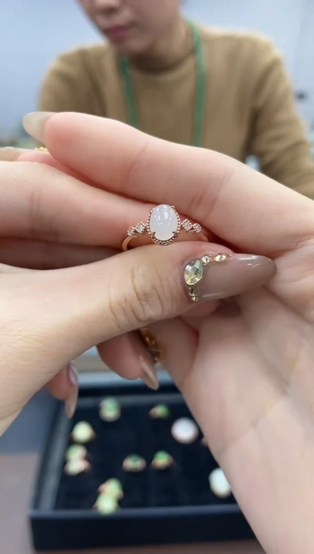 【闪购商品】和田玉戒指银S925镶嵌多样性拍一发一