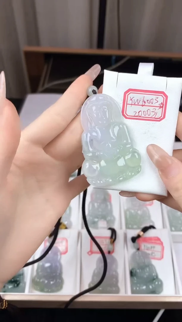 翡翠未镶嵌颈饰YW6003翡翠高冰大观音