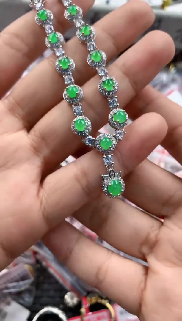 银S925镶嵌戒指翡翠222                10