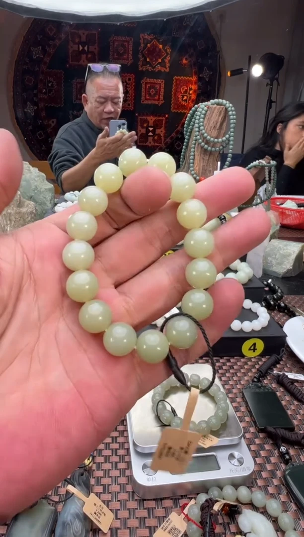 未镶嵌手串和田玉黄口手串卡12