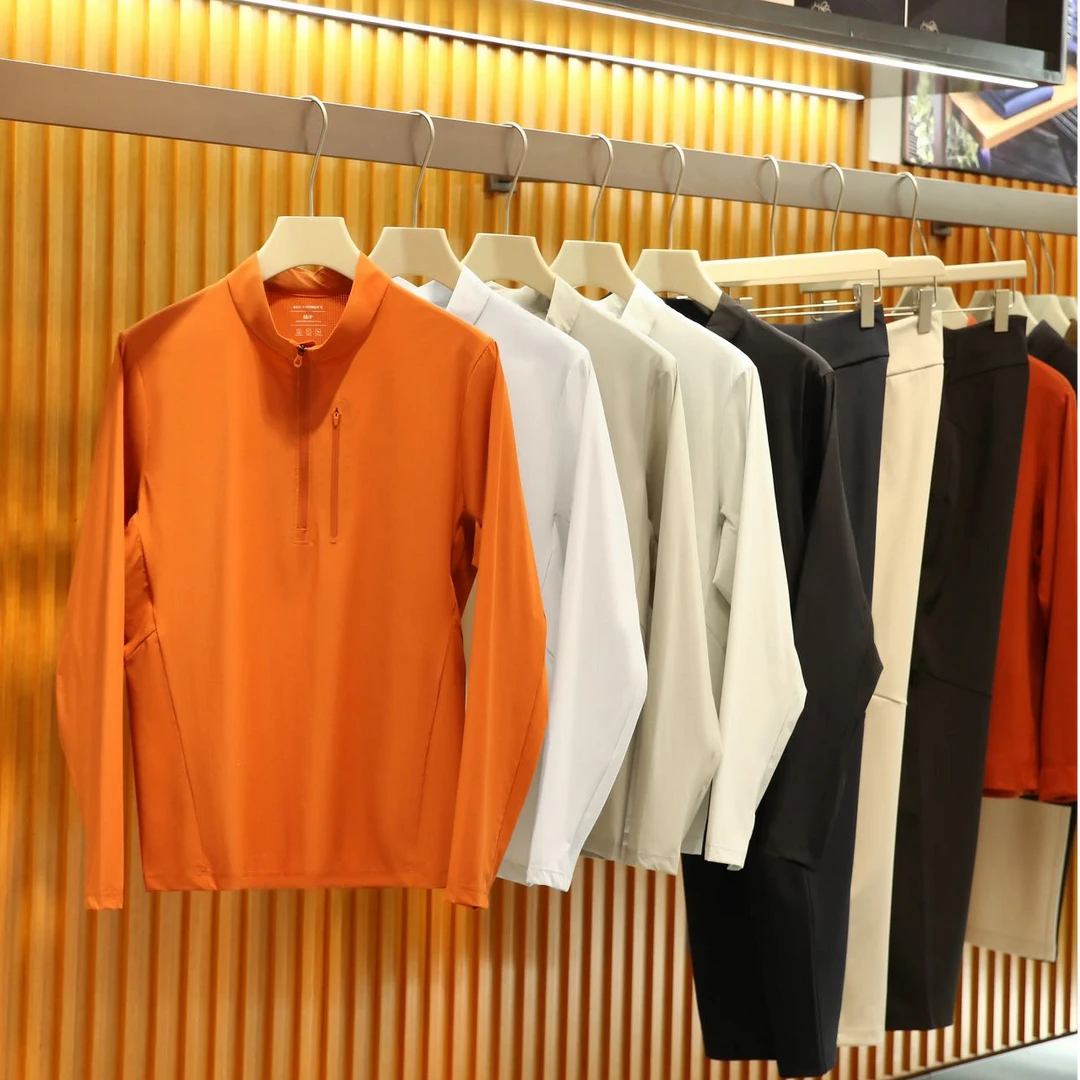 【即发】‘UPF50+凉感科技’接触速凉情侣款立领防晒运动休闲长袖T恤