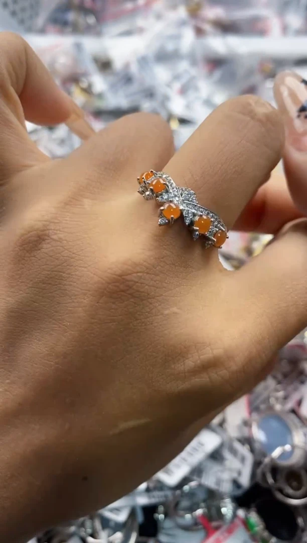 翡翠戒指银S925镶嵌888888   3