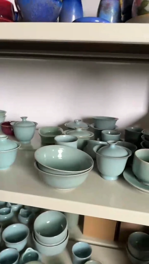 【闪购商品】杯65汝瓷纯手工对碗