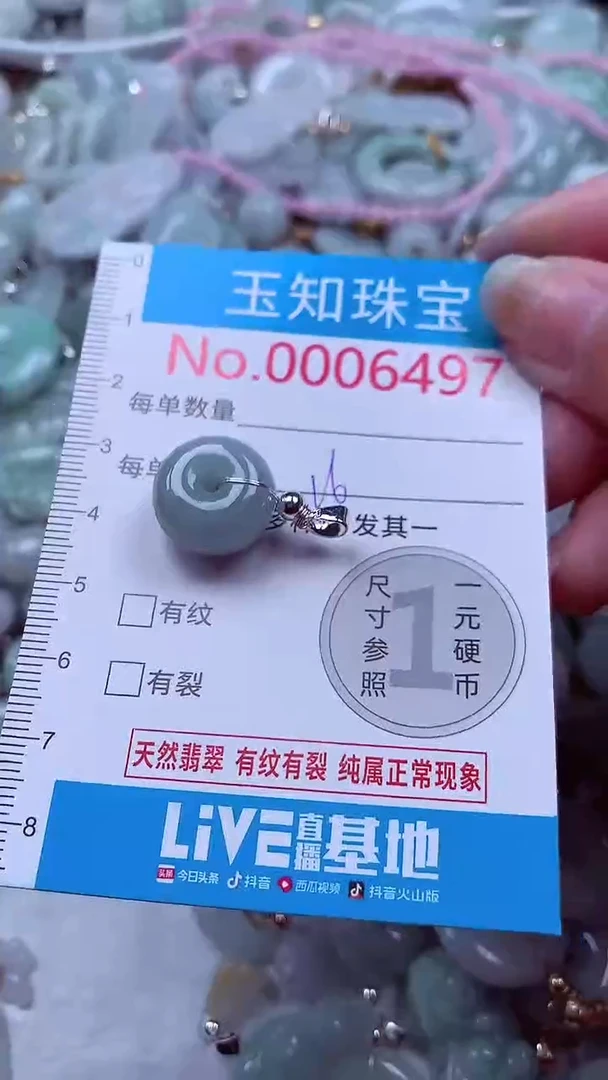 吊坠(不含链)未镶嵌翡翠6497