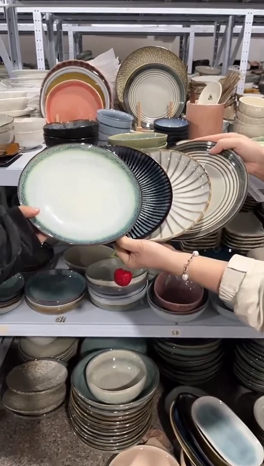 【闪购商品】瓷片外贸尾货瑕疵满20包邮X4 小盘组合