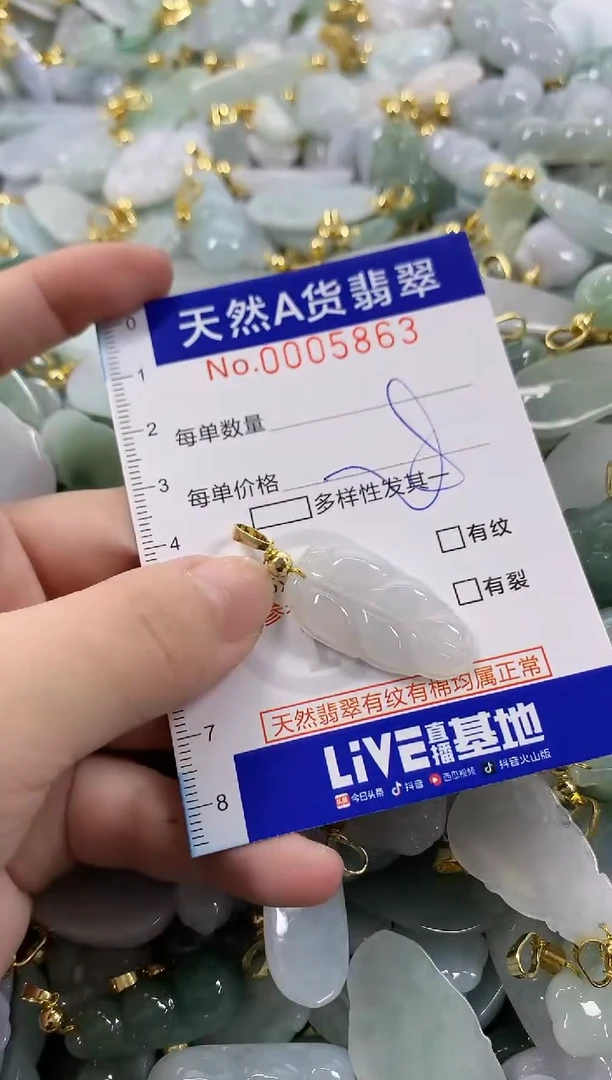 颈饰未镶嵌翡翠天然A货翡翠