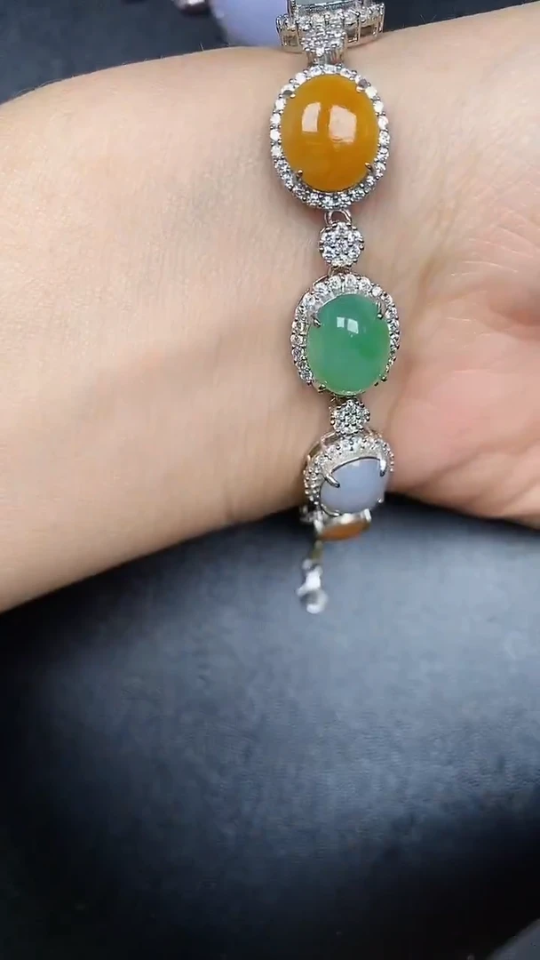 银S925镶嵌戒指翡翠2300