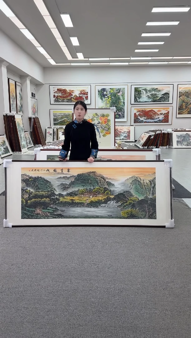 国画聚宝福地219*88