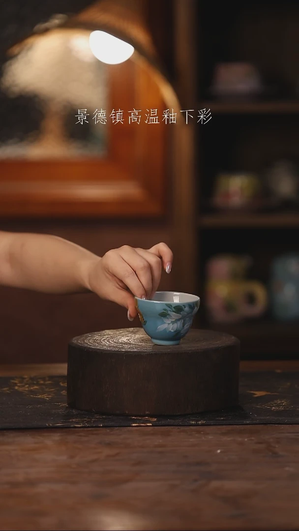 陶瓷景德镇高温釉下手绘陶瓷449