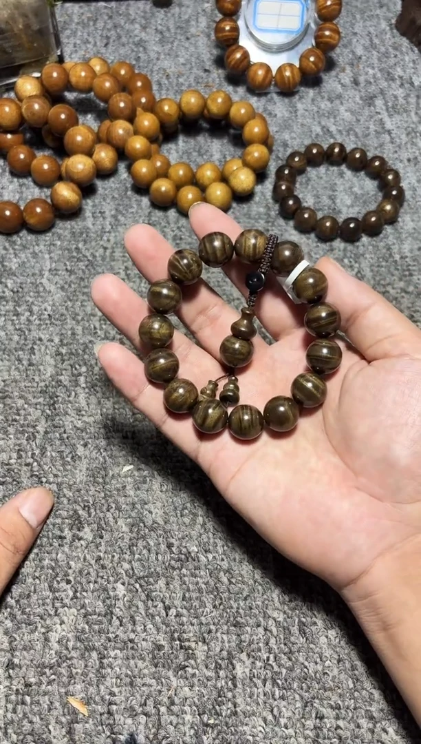 手串/手链楠木（金丝楠）俪*阴沉金丝楠1.5水波纹550