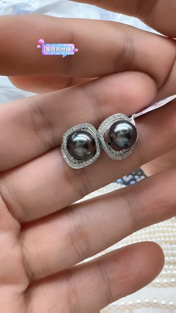 【闪购商品】海水珍珠耳饰银S925镶嵌清货