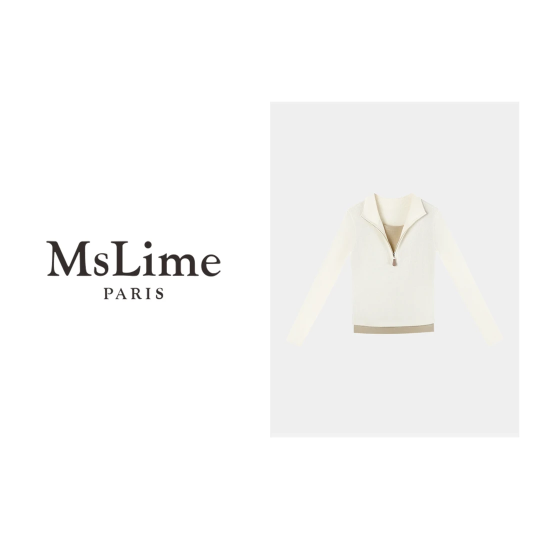 王嬛嬛MsLime25年‘梨花’新款时尚休闲纤维绵羊毛上衣 HC2D2828