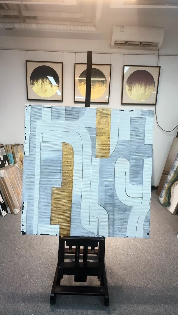 168现代艺术装饰画油画100cm*100cm