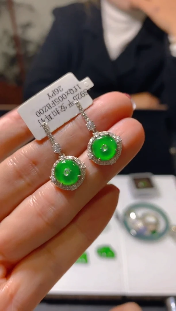 未镶嵌翡翠耳饰天然A货翡翠 多样性发货 假一罚四