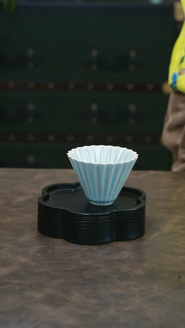 【闪购商品】W宝丰宋官窑原产地仿古釉汝瓷主人杯