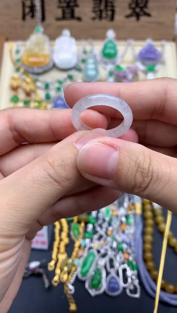 翡翠戒指未镶嵌112-春日珠宝
