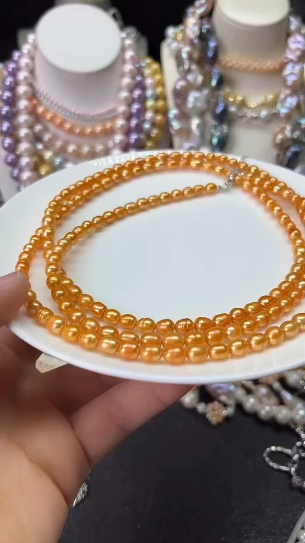 颈饰未镶嵌淡水珍珠多人