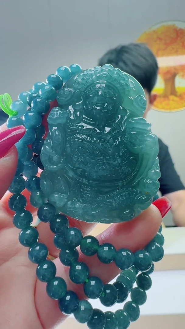 颈饰未镶嵌翡翠天然A货翡翠  多样性随机发其一