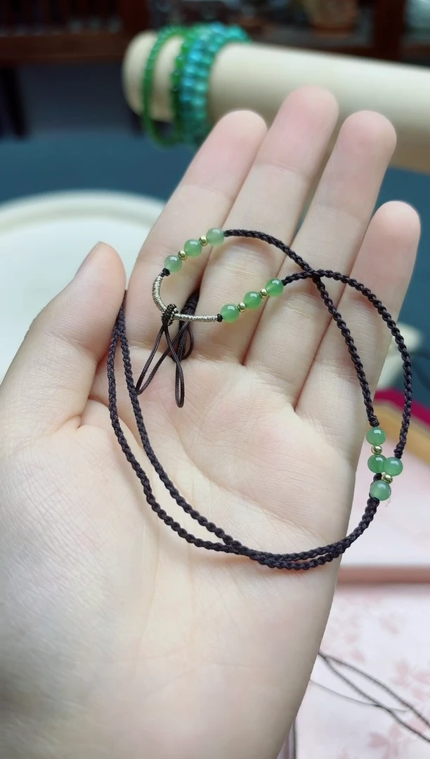 和田玉未镶嵌珠宝奇石和田玉挂绳*1 YX