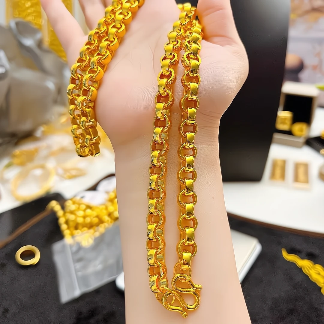 合金项链 圆圈项链 简约时尚