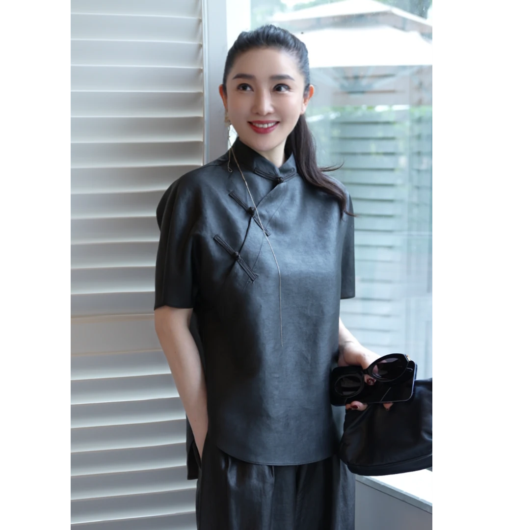 T姐原创精选设计师款新中式时尚百搭宽松国风休闲上衣TB52175