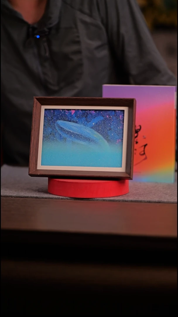 国画鲲鹏-8寸 流沙 手写-