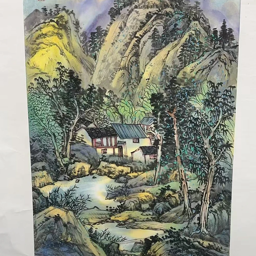 橱窗展示/二兄弟文化/苏珊/绘画/宣纸国画/有证书/不带框