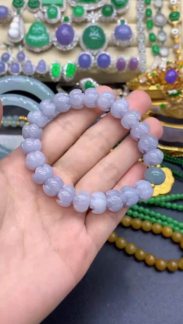 足金镶嵌手链翡翠103-中国好珍宝