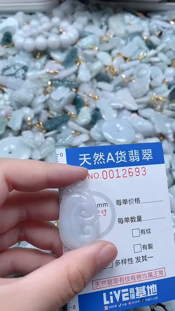 翡翠未镶嵌吊坠(不含链)1