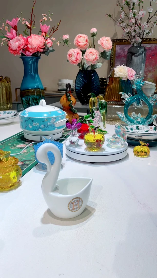 【闪购商品】琉璃手工艺品   H  天鹅