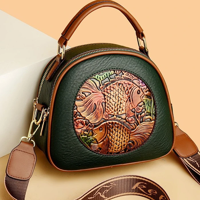 新款时尚斜挎单肩包29029 绿色 底长21高17