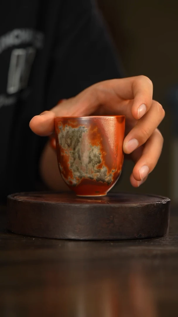 120柴房陶瓷柴烧老款主人杯