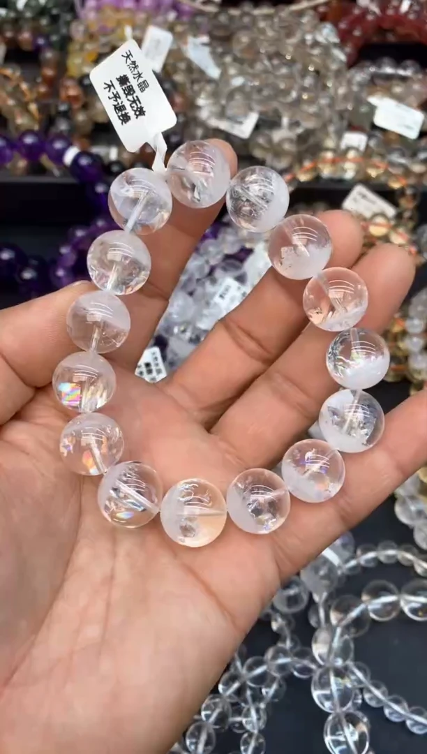 水晶手链未镶嵌56 白幽灵 15mm