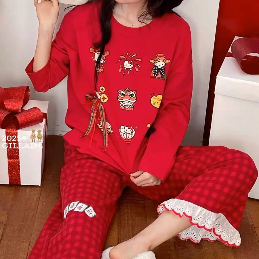 Z254 红色发财猫长套